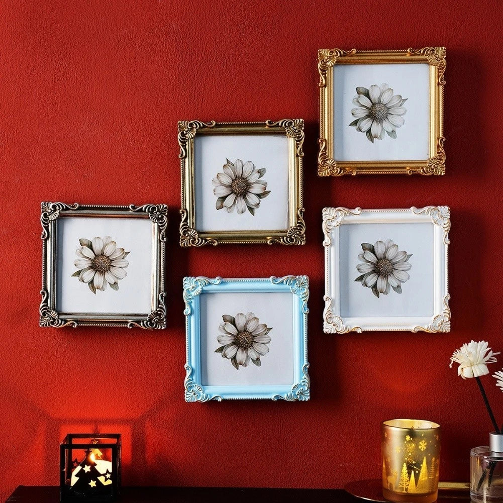 Floral Carved Vintage Resin Frame for Classic Cars