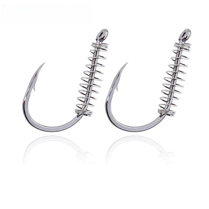 40PCS Carp Spring Hook with Bait Holder Cage for Coarse Fish 5#-16#