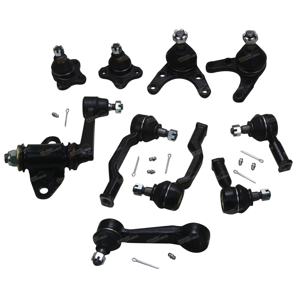 Set of 4 Inner/Outer Ball Joints Tie Rod Ends Idler/Pitman Arm Kit for Courier (1989–1996)