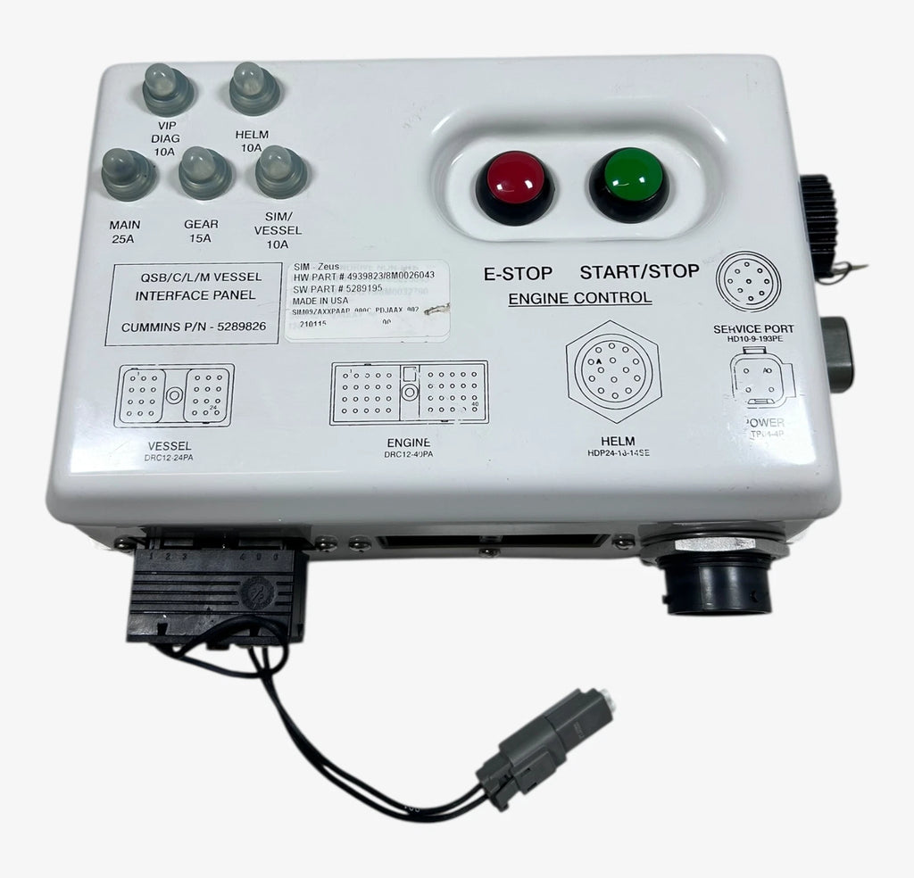 Marine SmartCraft Engine Control Vessel Interface Panel for Cummins