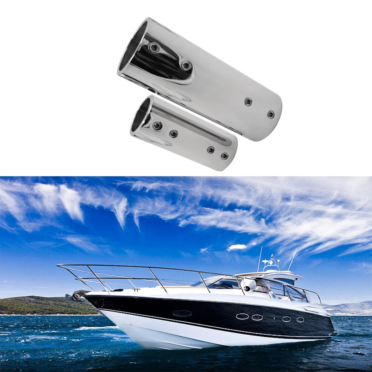 316SS Pipe Connector Straight Fitting for Marine Installation