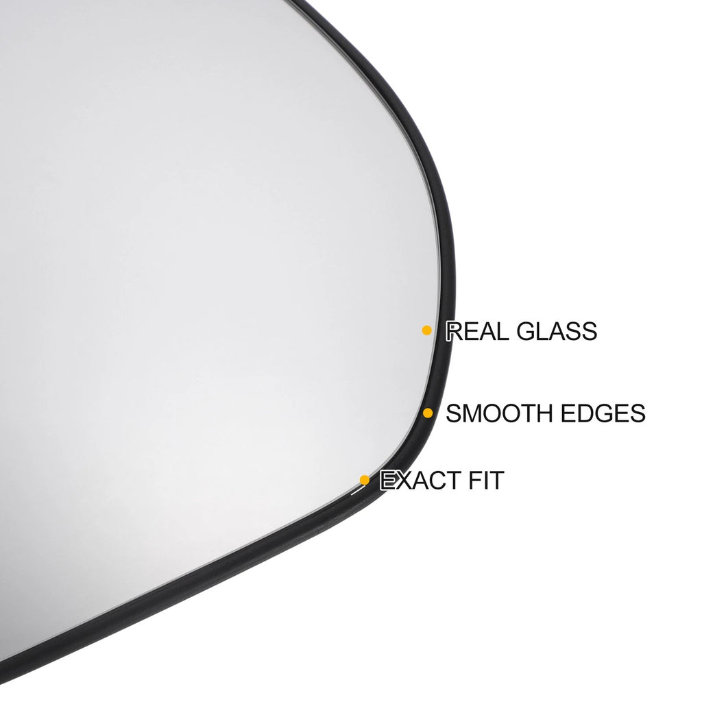 Left Side Heated White Mirror Glass for Citroen C Crosser (2007–2012)