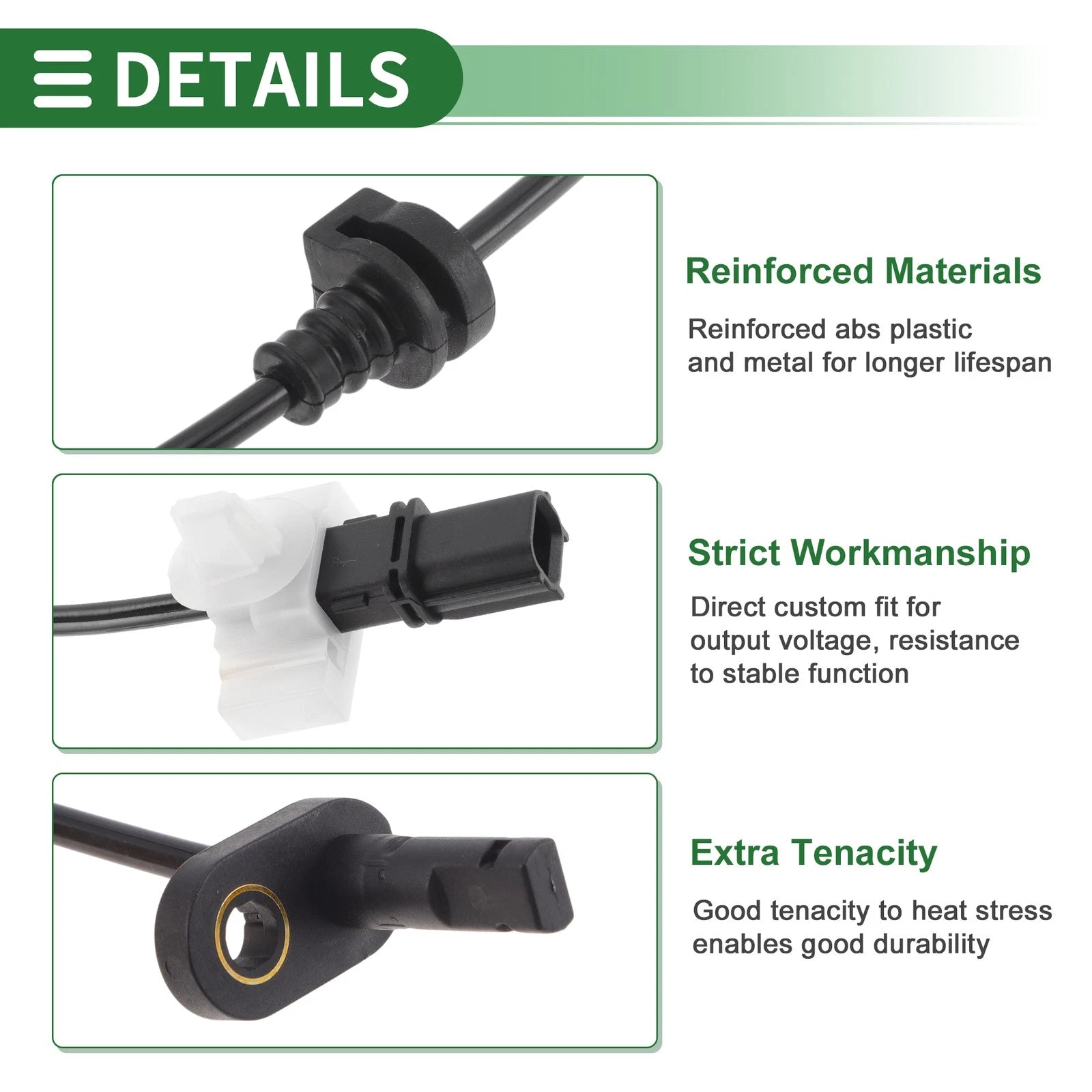ABS Wheel Speed Sensor Rear Left Replacement for Honda Jade FR-V (2013–2015)