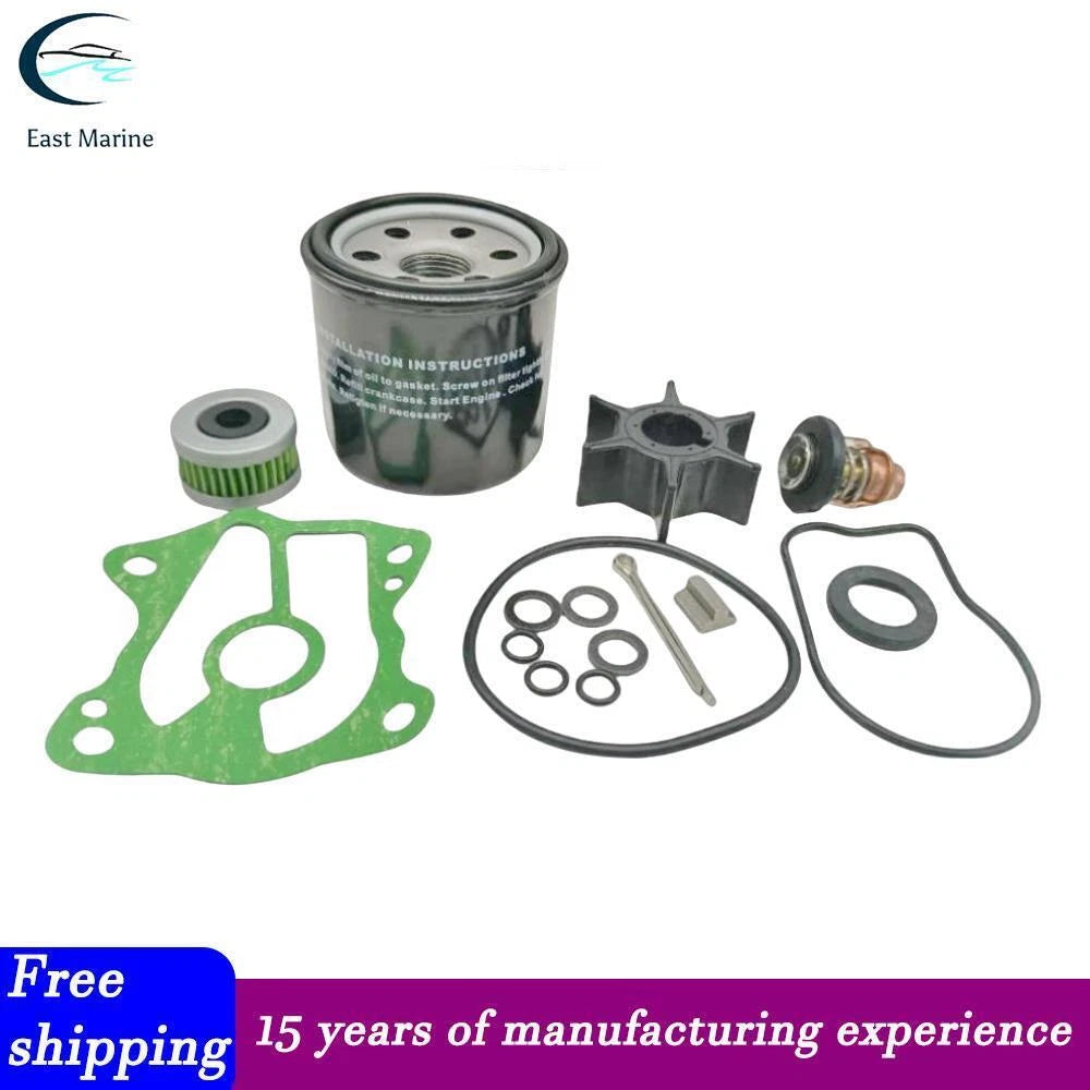 Service Kit with Impeller & Oil Fuel Filter for Honda BF40D BF50D (2000–2023)