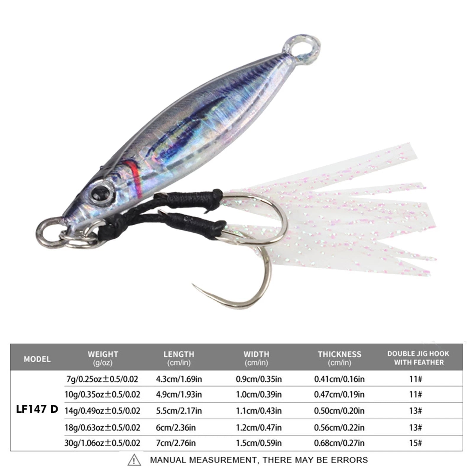 Quick Sinking Jig Lure for Fishing (No specific years/models provided)