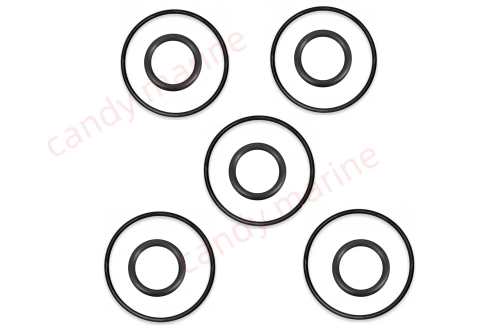 5pcs Oil Change O-Ring Seal Kit for Suzuki DF 8 9.9 15 20 (09280-13004, 09280-60005)