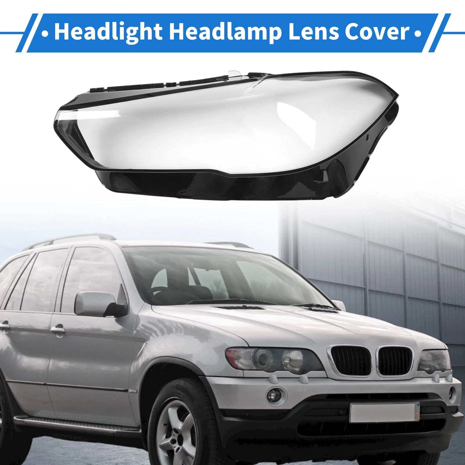 Front Left Headlight Lens Cover Replacement for BMW X5 G05 (2019–2021)