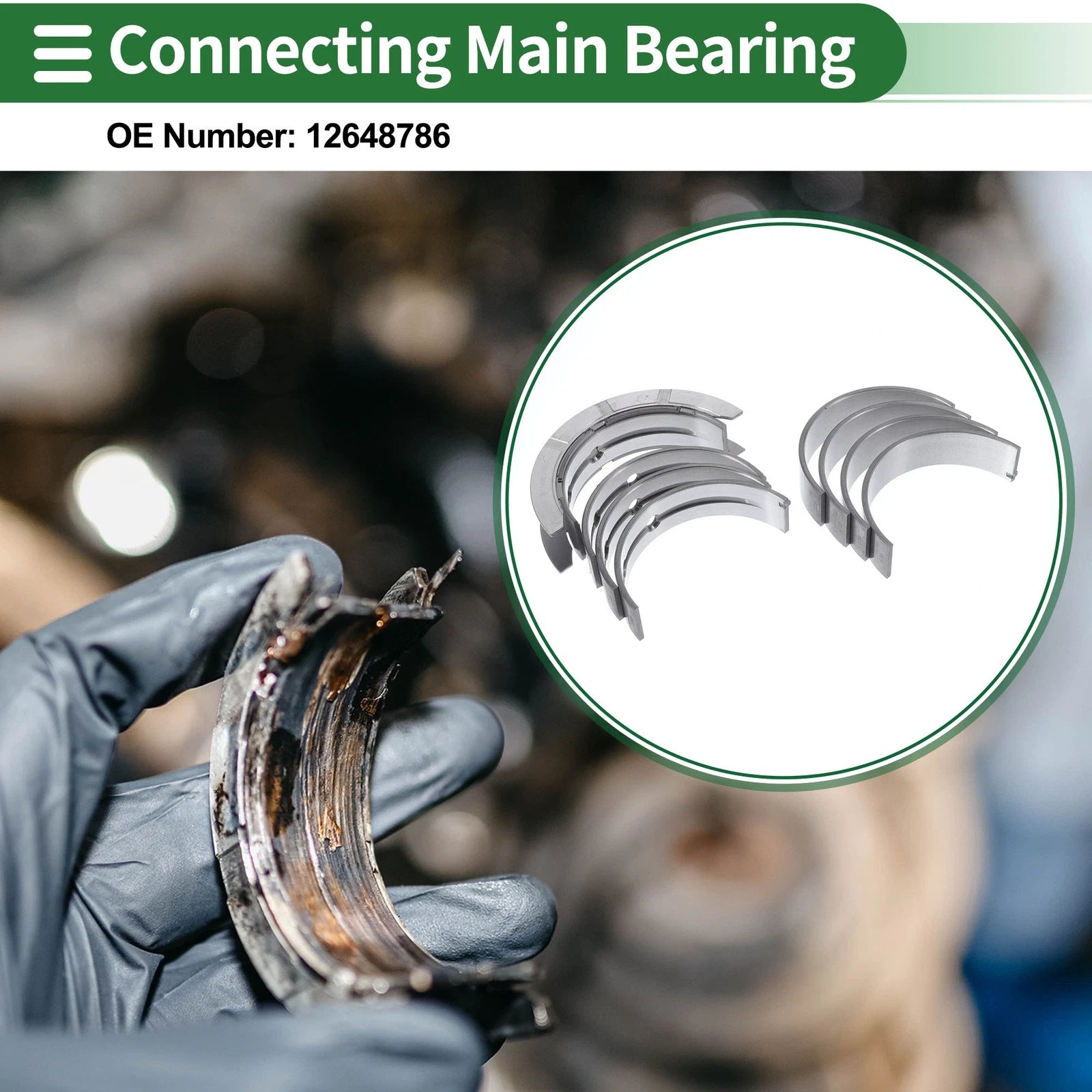 Main Bearing Set for Chevrolet Equinox (2005–2009) Replacement OEM Match