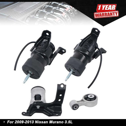 Set of 4 Engine Motor Mounts for Nissan Murano 3.5L (2009–2013) 11210-JP00B