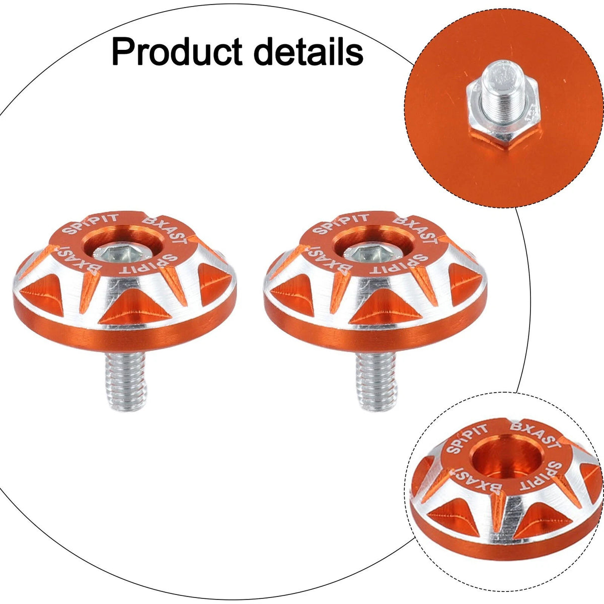 Aluminum Alloy License Plate Mounting Screws for
