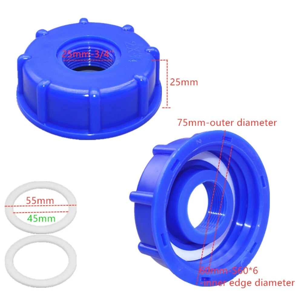 IBC Adapter Cap S60 x 6 for Various Fittings