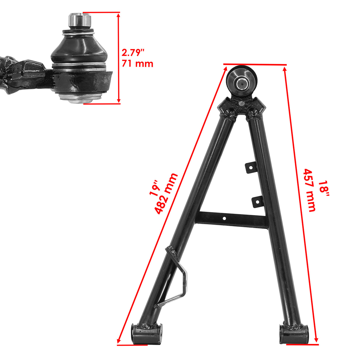 Front Lower Control Arms for Can-Am Commander Max 1000 and 1000R (2014–2020)