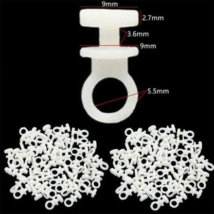 50x Nylon Curtain Track Hooks for Camper Van Motorhome Caravan Boat