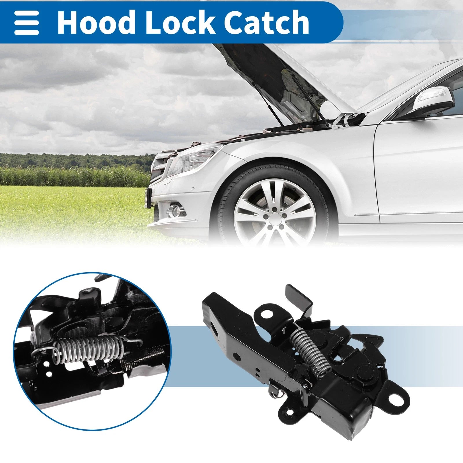 Hood Latch Assembly OEM Replacement for Toyota Corolla (2009–2013)
