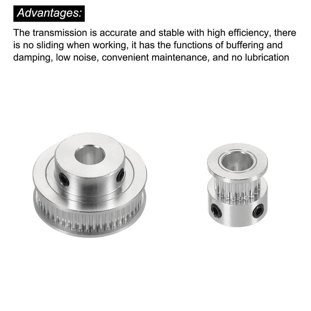 Timing Pulley Kit 20T 48T for 3D Printer Automation (Compatible with )