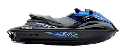 Graphic Kit Decals for Yamaha Waverunner FXHO FZS (2012–2018) Blue Black