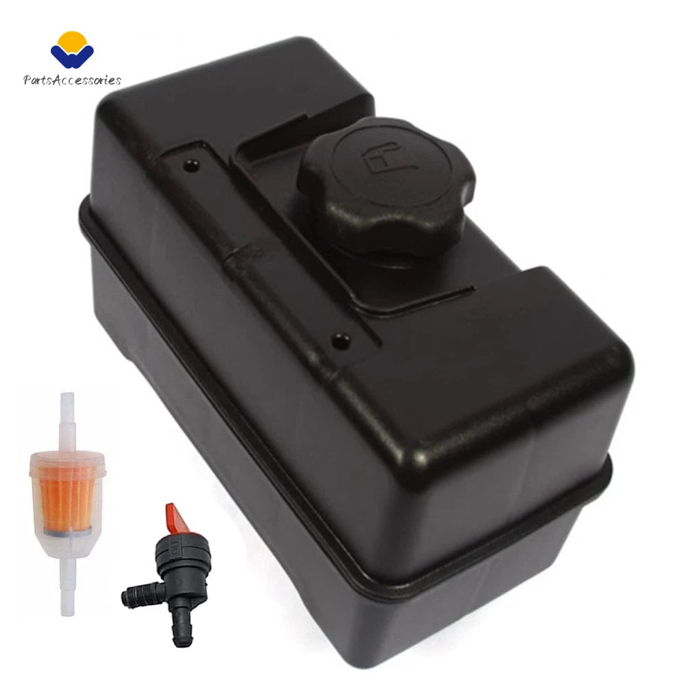 4-Quart Plastic Fuel Tank & Cap & Fuel Filter for Briggs & Stratton (N/A)