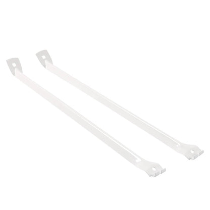 White Metal Support Brackets for Closet Shelf (12-Inch Wire Shelving)