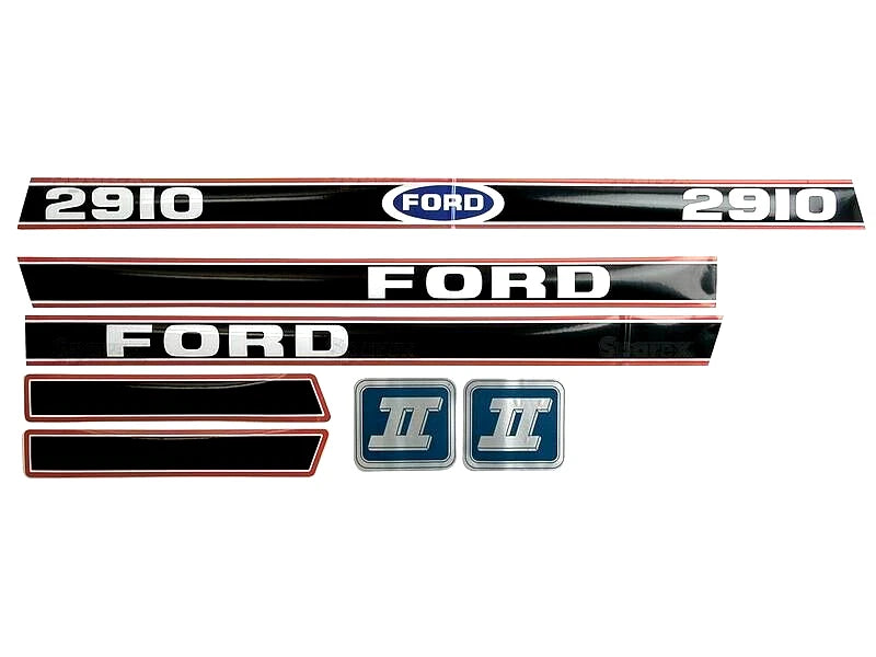 Bonnet Decal Set for Ford 2910 Force II Tractors