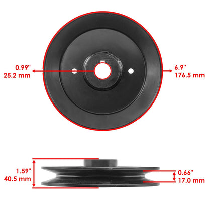 Caltric Deck Pulley for Bad Boy Rebel 72 in (2019–2023)