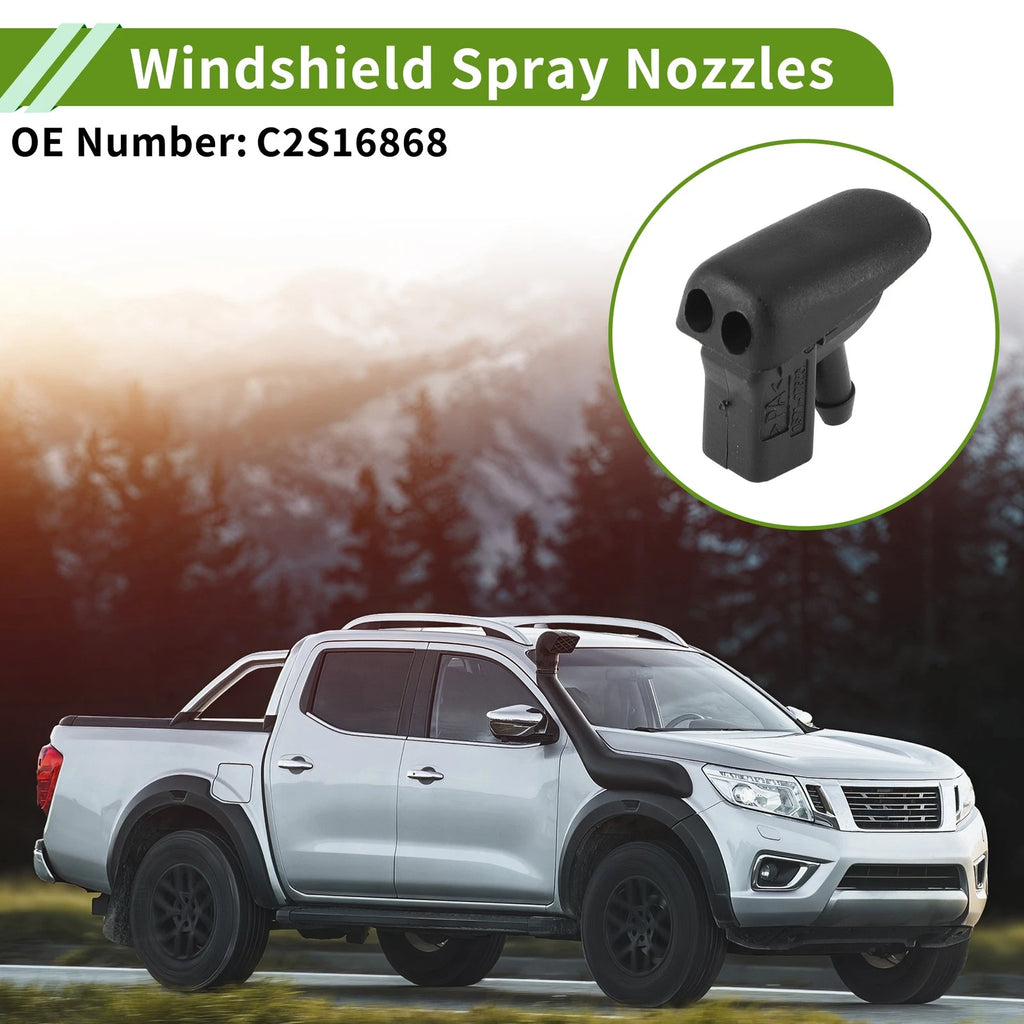 Windshield Washer Nozzle w/ Hose Connector for Jaguar (No.C2S16868)