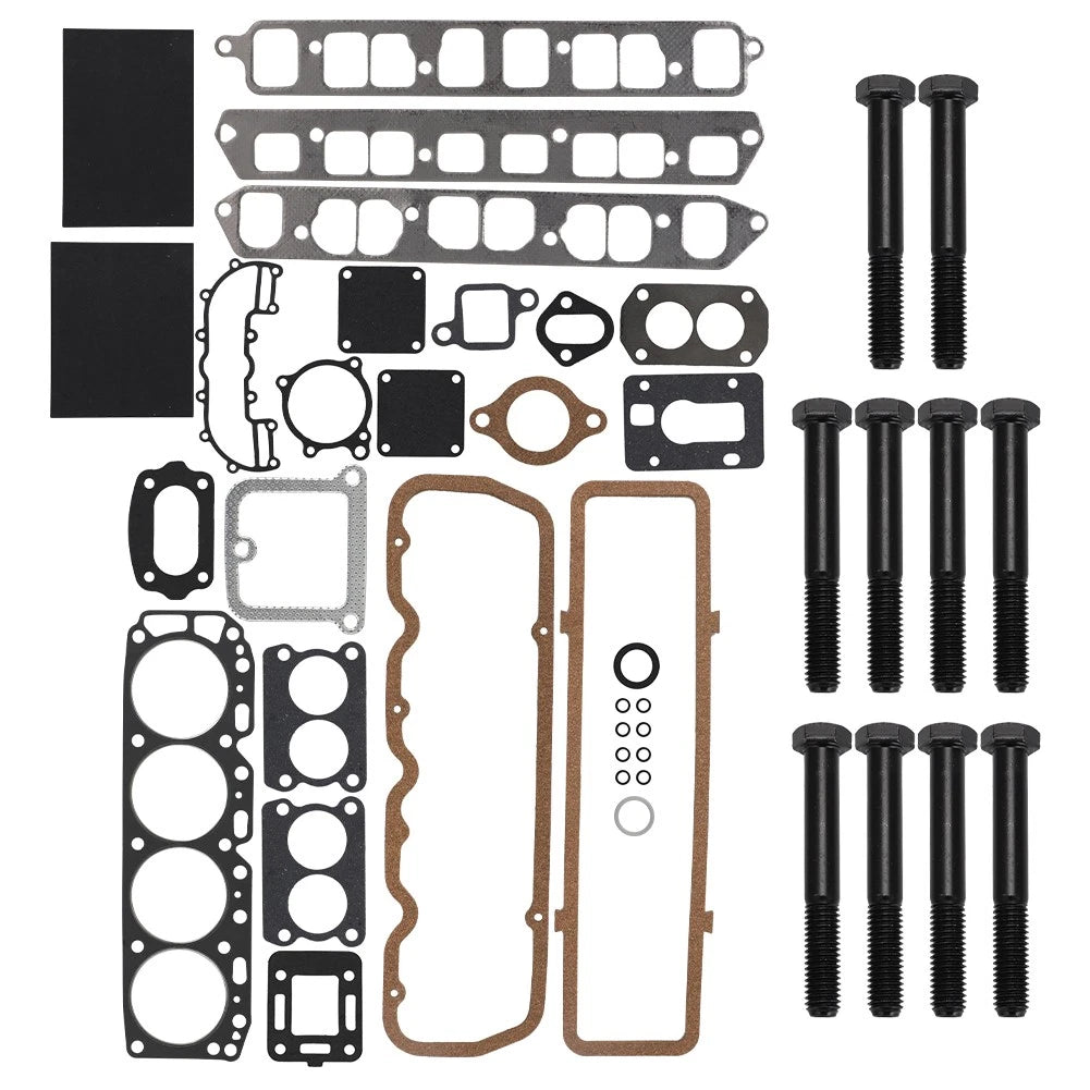 Engine Head Gaskets & Bolts Kit for Mercury Marine Chevy 3.0L (181CID)