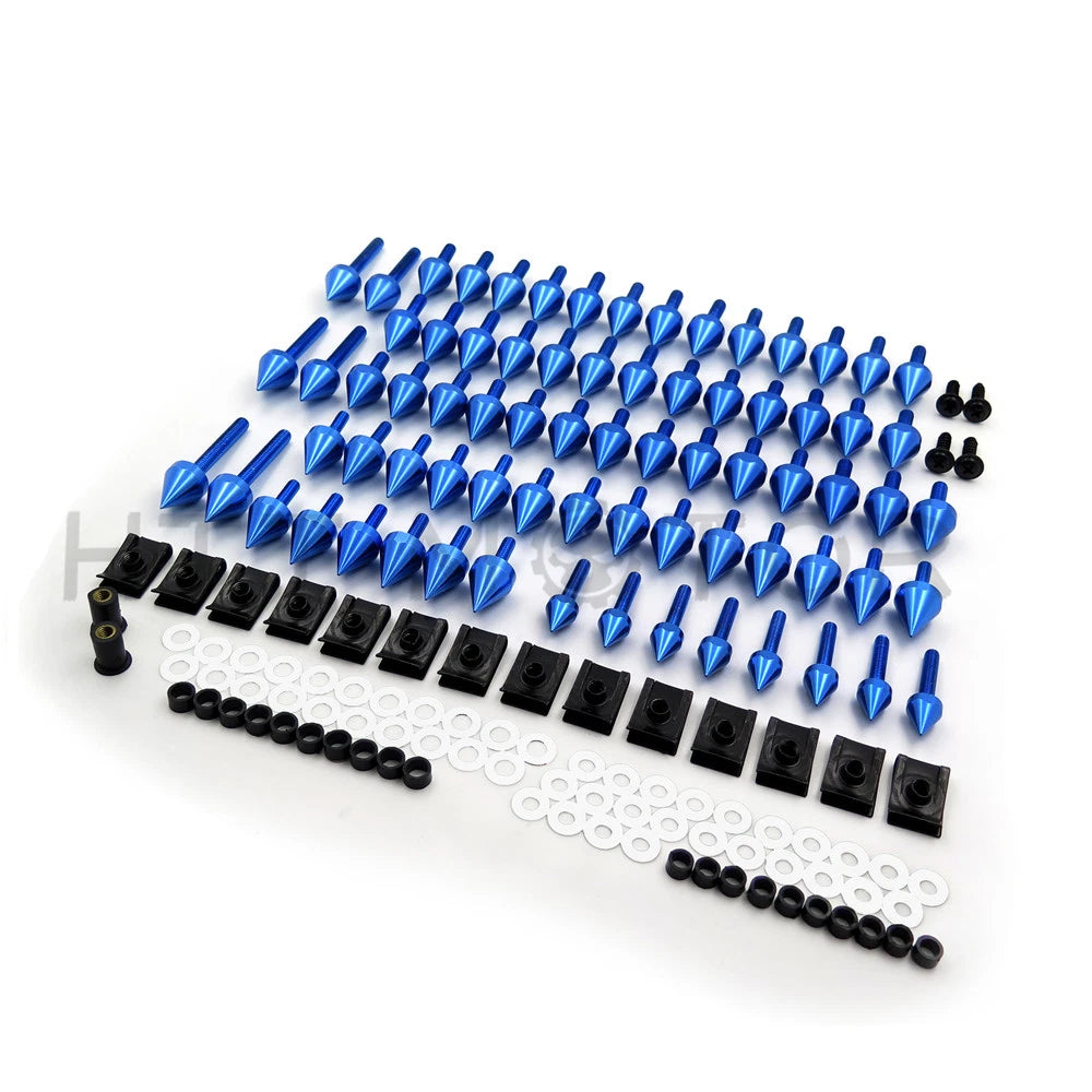Complete Fairing Bolt Fasteners Kit for Yamaha - Blue