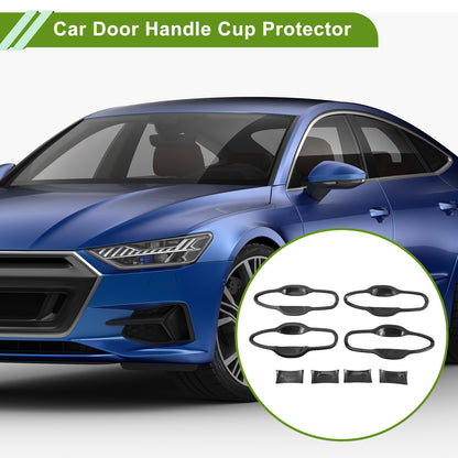 Car Door Handle Cup Protector Kit for Toyota Camry (2018–2024) Carbon Black