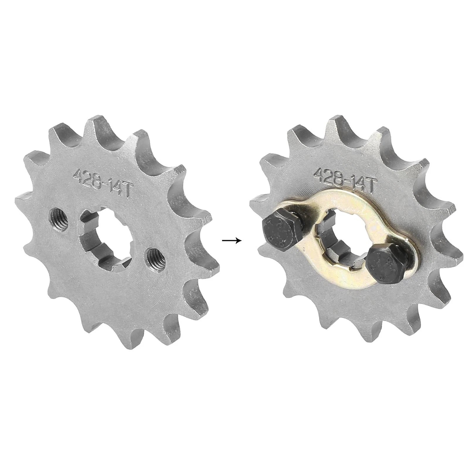Front Engine Sprocket 14T 17mm 428 Chain for Dirt Bike (2000–2025)