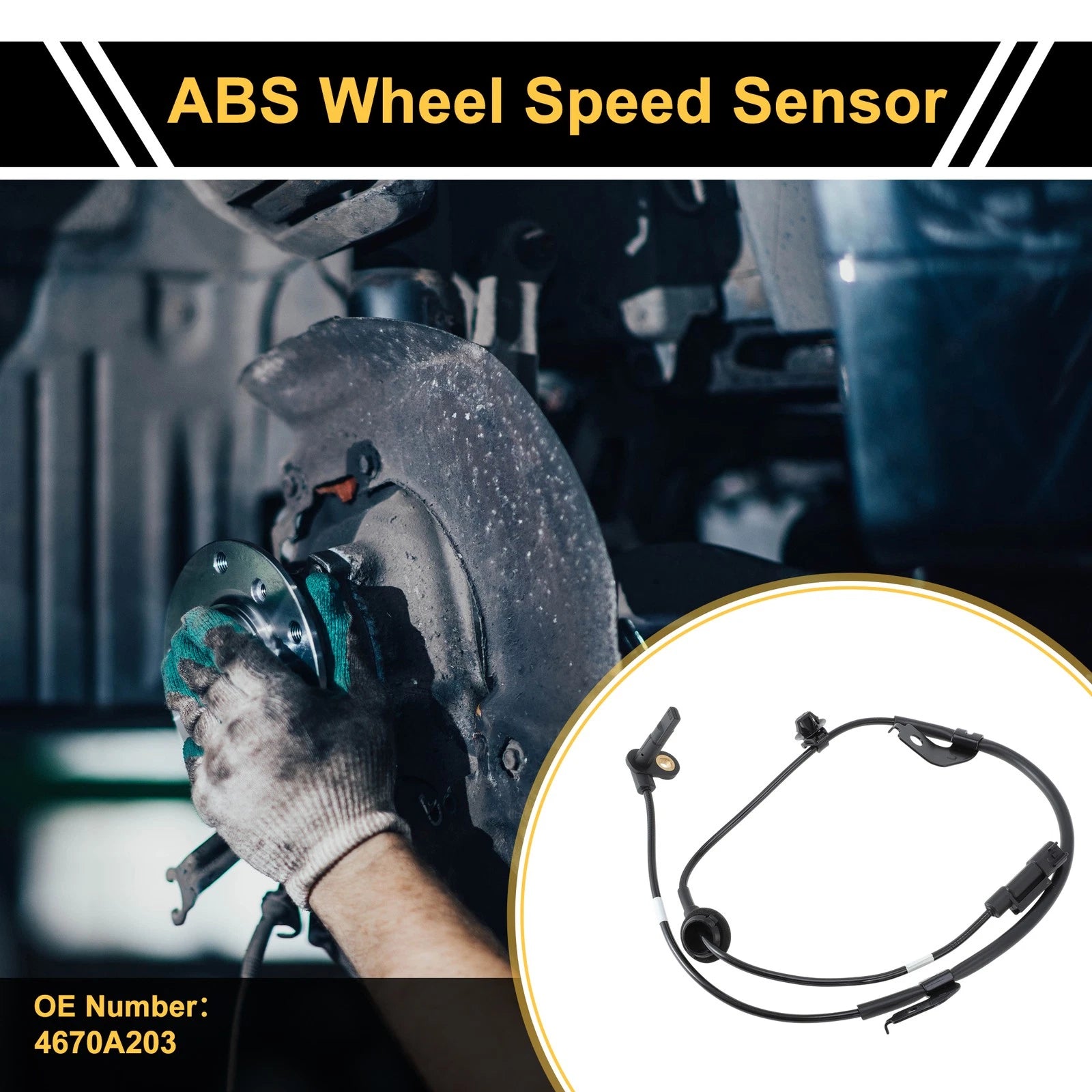 ABS Wheel Speed Sensor Replacement for Mitsubishi Lancer Front Left (2008–2017)