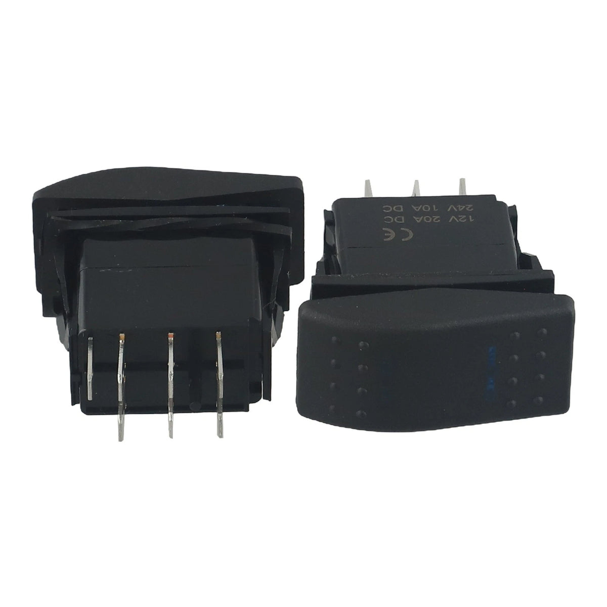 2X Momentary DPDT Switches for Boat LED 12V 20A (Universal)