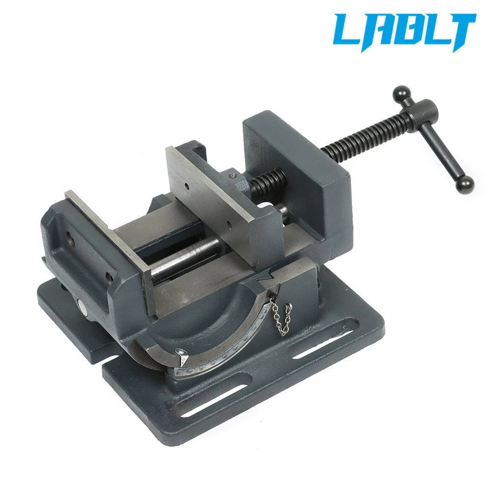 4.25 Inch Industrial Strength Tilting Angle Vise for Benchtop/Drill Press