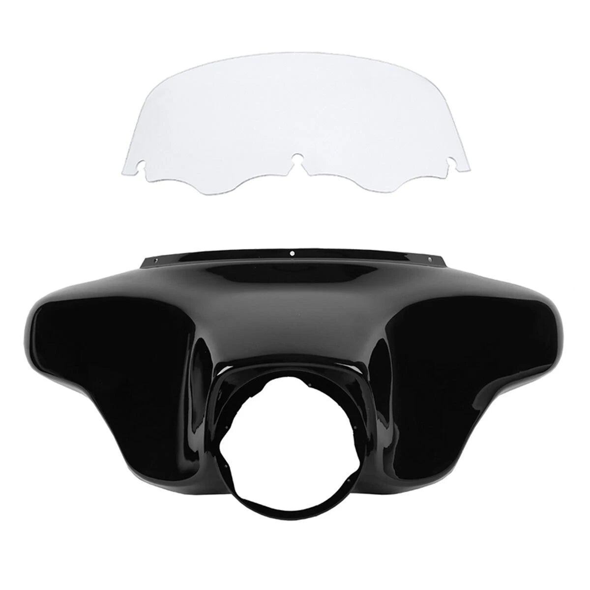 Batwing Outer Fairing 8" Clear Windshield for Harley Street Glide (1996–2013)