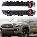 Pair of Bumper Brackets for Toyota Tacoma (2016–2021) - Steel, Black