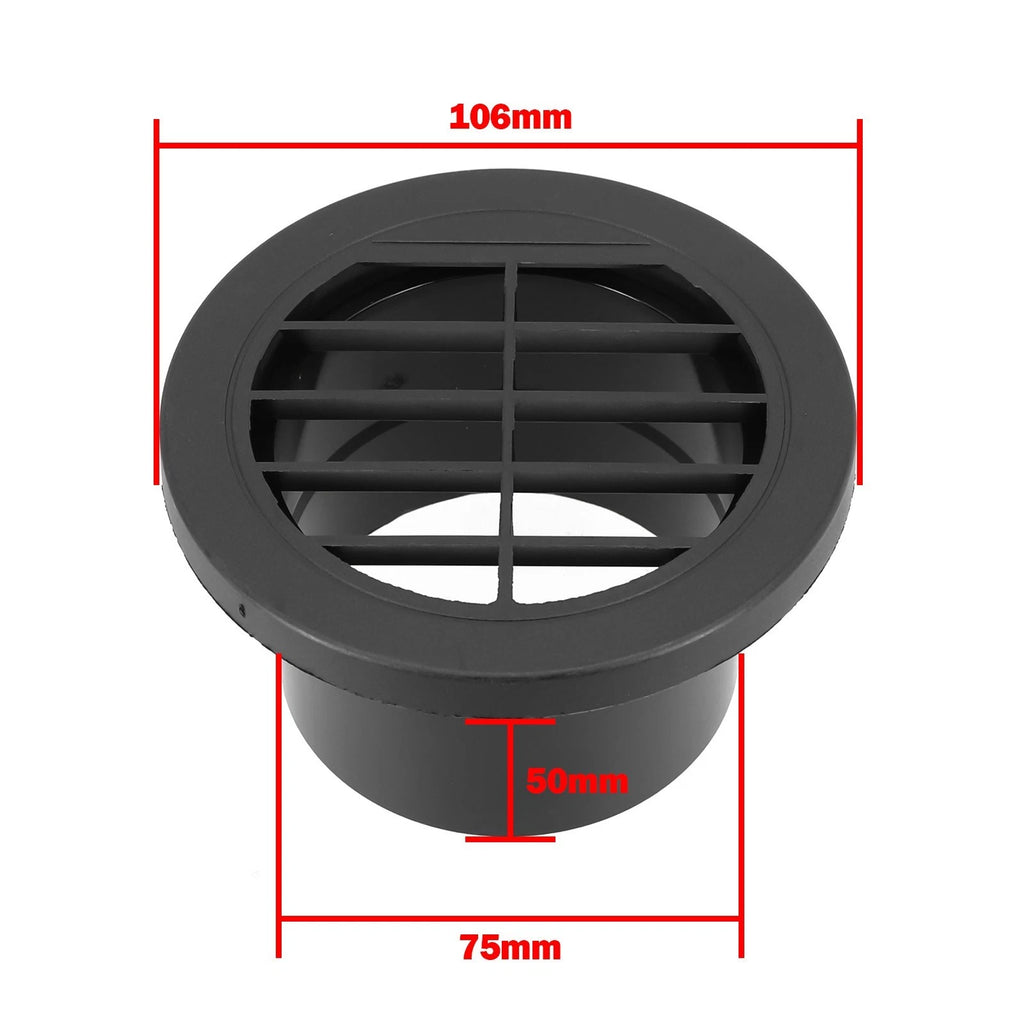 75mm Diesel Heater Ducting Vent Outlet Long lasting Durability
