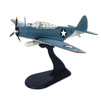 1/72 Scale Diecast Alloy WWII US Navy TBD Devastator Bomber Model