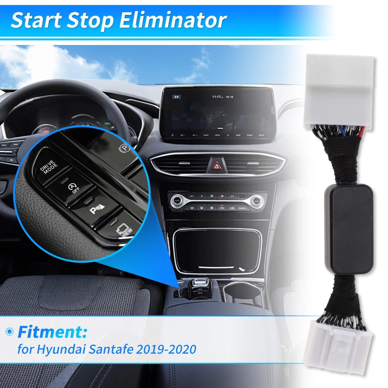Auto Start Stop Eliminator Replacement for Hyundai Santa Fe (2019–2020)