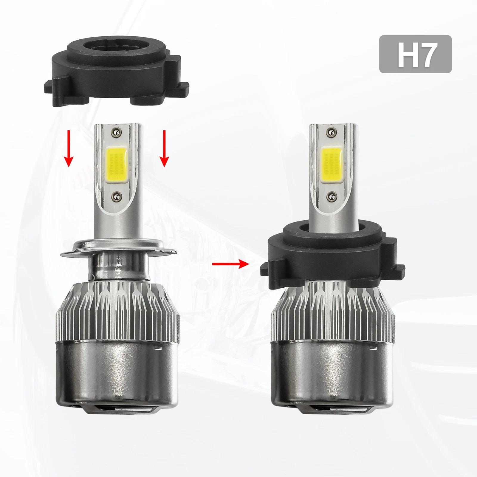 LED Headlight Adapter Base Set Replace for Mazda CX-5 (2018–2022)