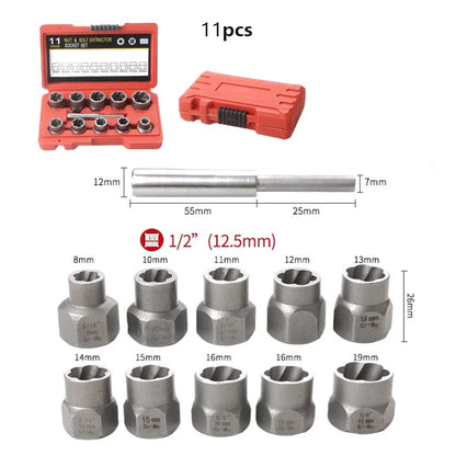 12 Piece Bolt Extractor Socket Set for Reliable Results