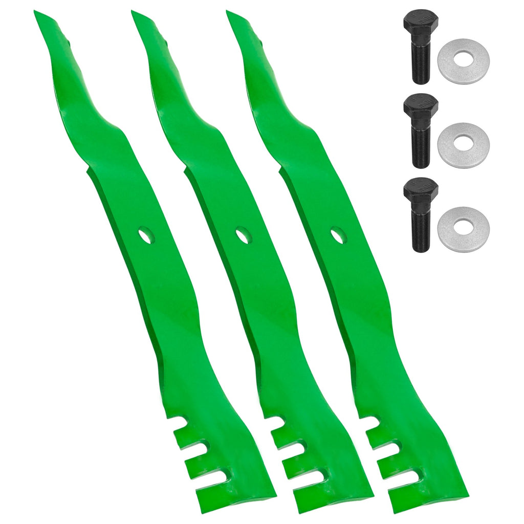 Deck Blade and Bolt Kit for Toro HD1500 HD2000 HD2500 (52 Inch)