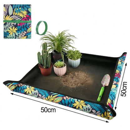 Waterproof Gardening Transplant Mat for Compact Foldable Plant Repotting Pad