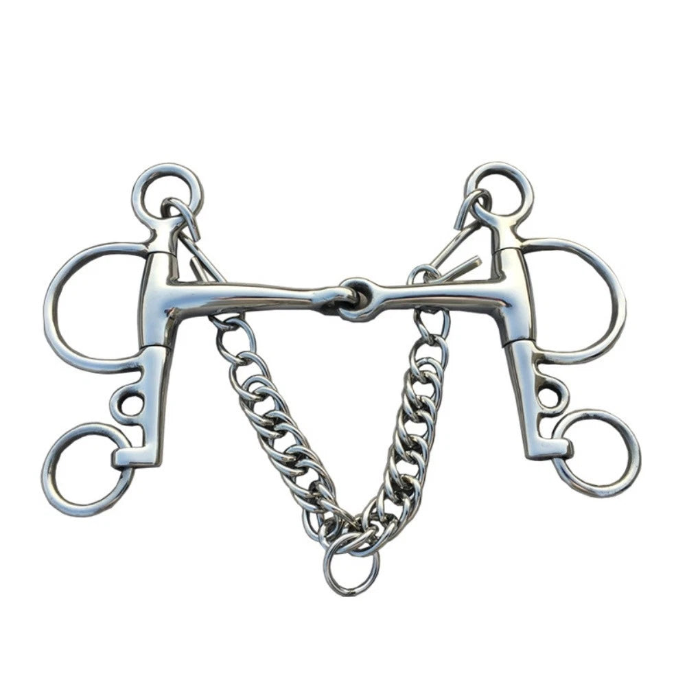 12 5cm Stainless Steel Horse Bit Snaffle for Equestrian Training
