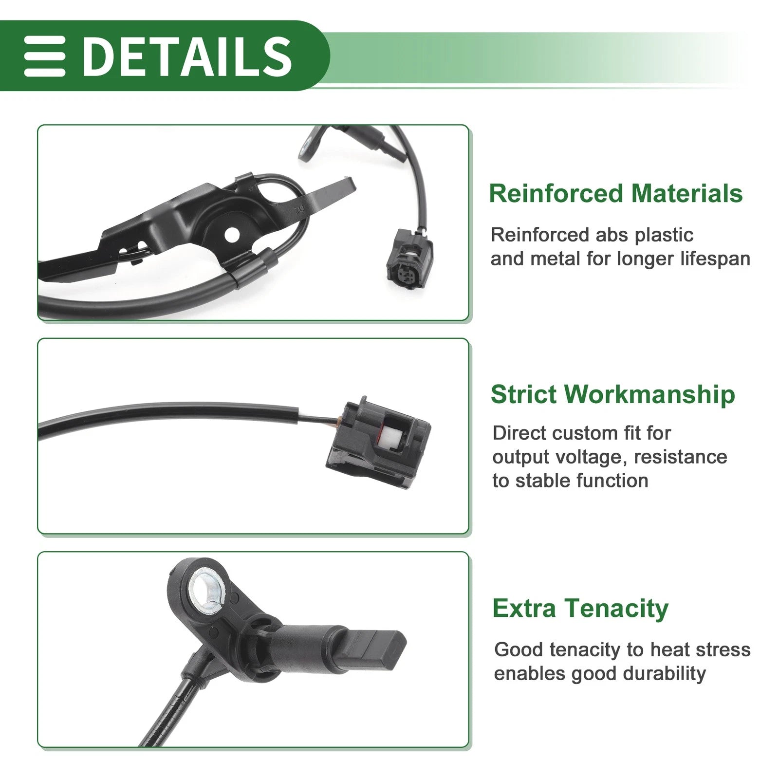 ABS Wheel Speed Sensor Front Right Replacement for Toyota RAV4 (2013–2018)