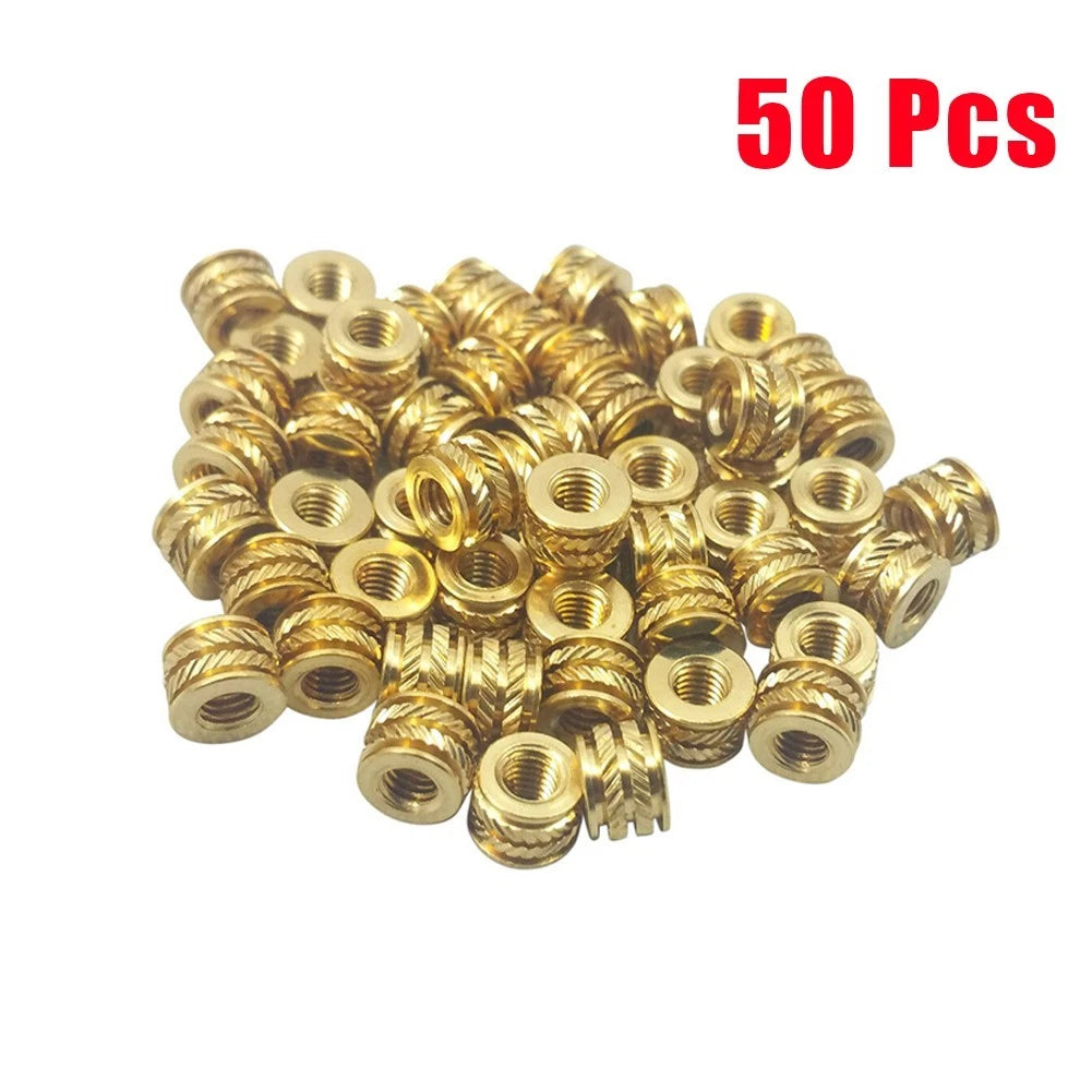 Set of 4 Brass Threaded Screw Inserts M3-0.5