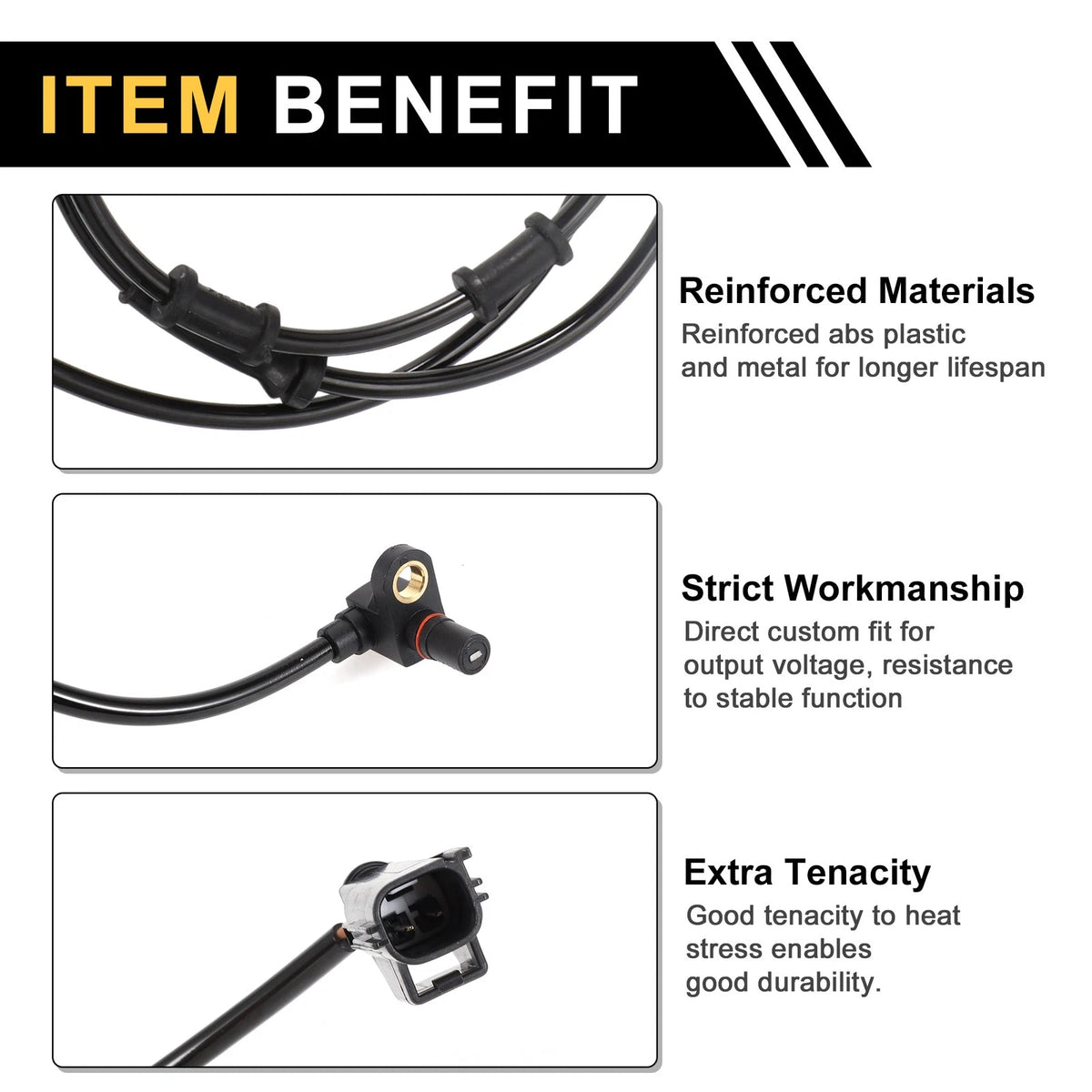ABS Wheel Speed Sensor Replacement for Dodge Ram 3500 (2003–2005) Front