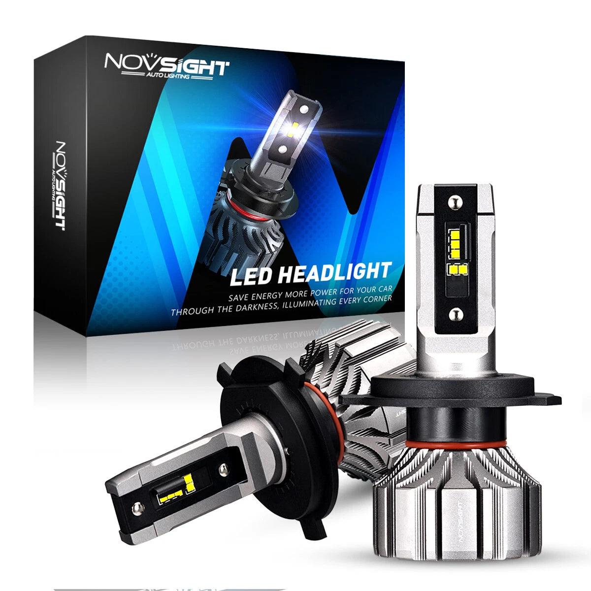 2X H4 9003 HB2 LED Headlight Bulbs for (6500K)