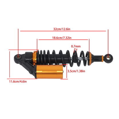 Rear Air Shock Absorber for Honda CB750 CB1300 (Universal, 12.5", 320mm)