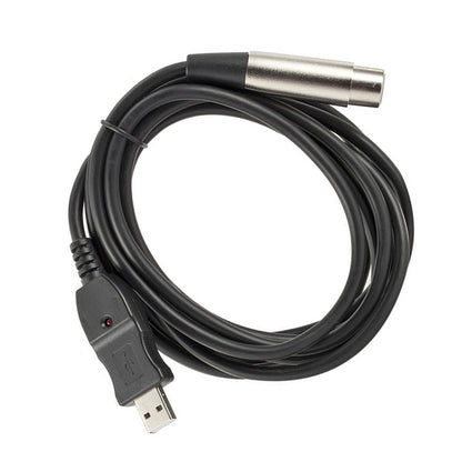 USB Microphone Link Cable for PC (USB2.0 Male to XLR Female)