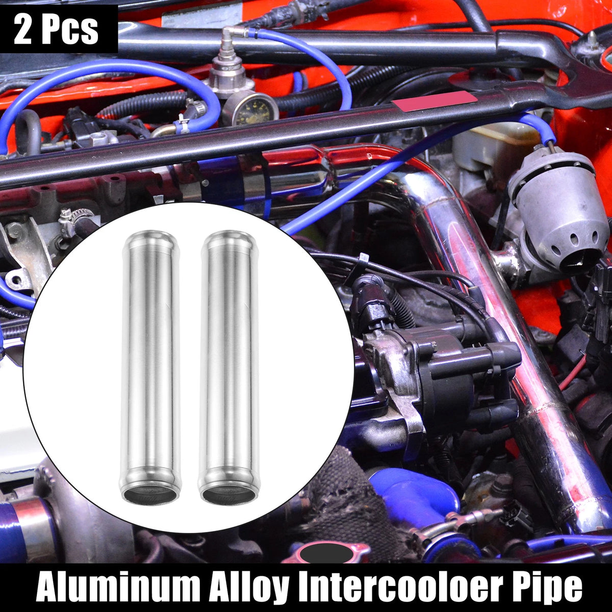 2X Intercooler Pipe Tube for Universal Fit (1.25" OD, 6" Length)