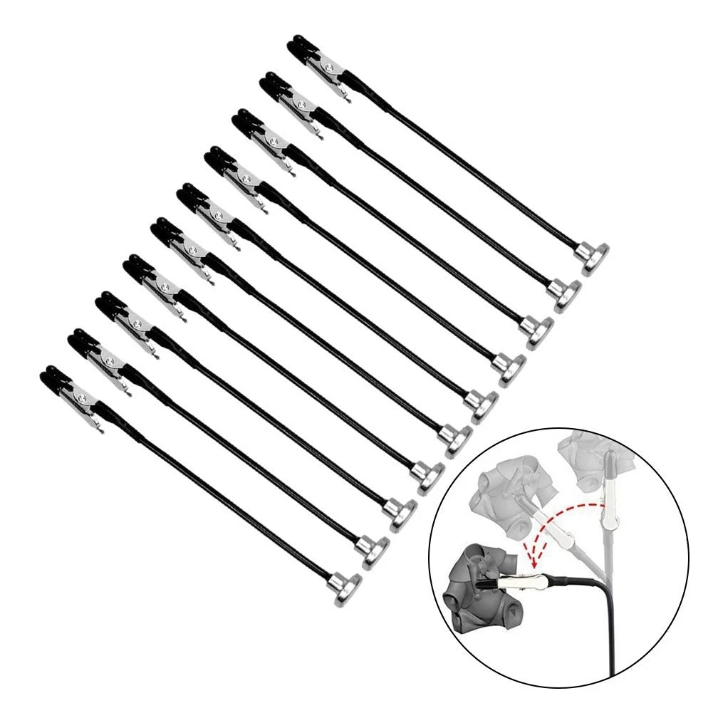 10 Third Hand Soldering Aids with Flexible Gooseneck and Magnetic Base